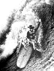 Surfing Cowboy